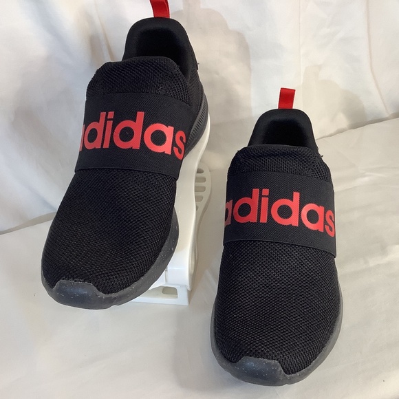 GUC Mens Adidas Lite Racer black red slip on sz. 13 - Picture 1 of 14